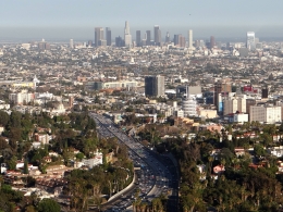 Vue sur LA depuis Mulholland Drive