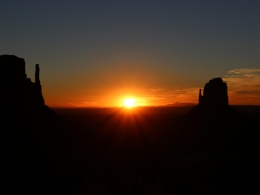 Sunrise at Monument Valley