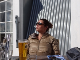 Première bière au soleil !